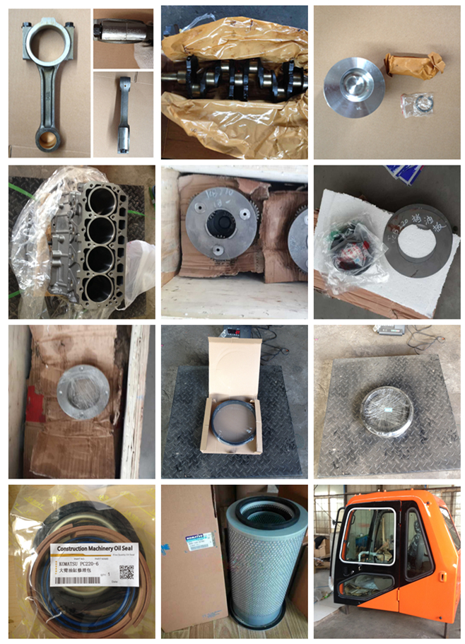 PC200-7에 대한 고품질 발굴기 수압 팔 실린더 팔 버킷 실린더 조립 707-01-XZ820 707-01-XZ830 PC200-6 8